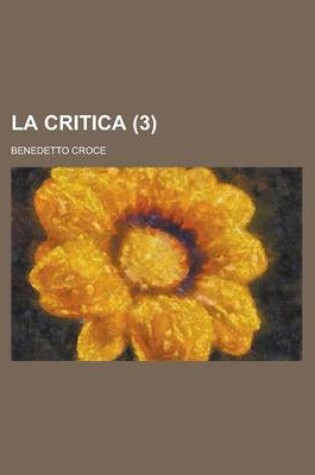 Cover of La Critica (3)