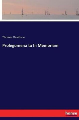 Cover of Prolegomena to In Memoriam