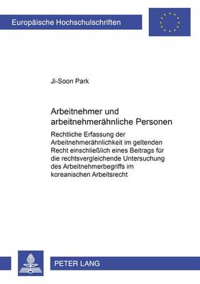 Cover of Arbeitnehmer Und Arbeitnehmeraehnliche Personen