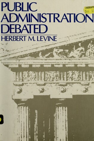 Cover of Public Administration Debated