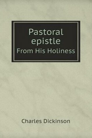 Cover of Pastoral epistle From His Holiness