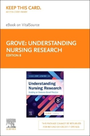 Cover of Understanding Nursing Research Elsevier eBook on Vitalsource (Retail Access Card)