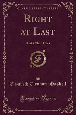 Book cover for Right at Last