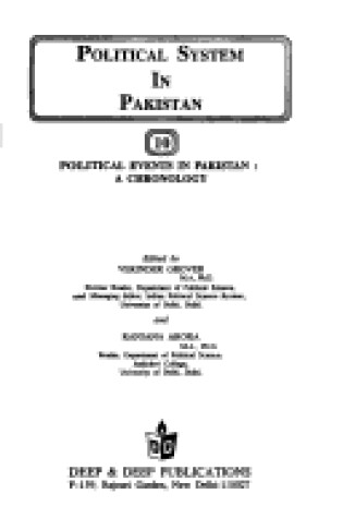 Cover of Political System in Pakistan