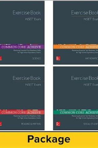 Cover of Common Core Achieve, Hiset Exercise Book 25 Copy Set