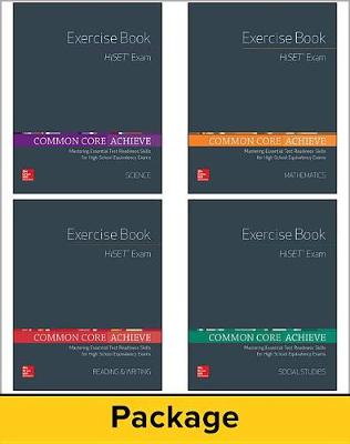 Cover of Common Core Achieve, Hiset Exercise Book 25 Copy Set