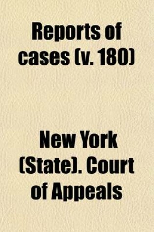 Cover of Reports of Cases (Volume 180)