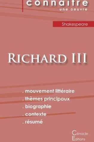 Cover of Fiche de lecture Richard III de Shakespeare (Analyse litteraire de reference et resume complet)