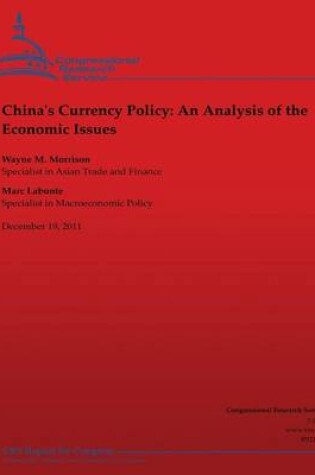 Cover of China's Currency Policy