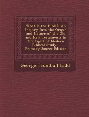 Book cover for What Is the Bible?