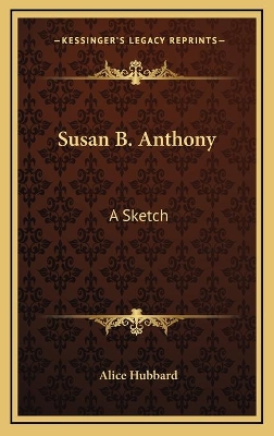 Book cover for Susan B. Anthony