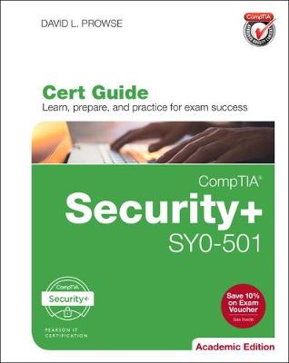 Book cover for CompTIA Security+ SY0-501 Cert Guide, Academic Edition