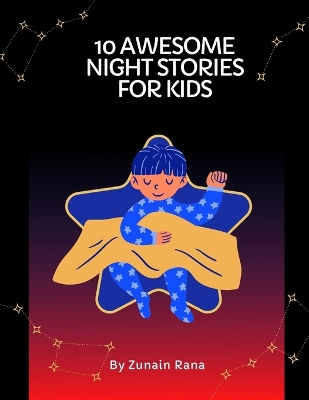 Book cover for 10 Awesome Night stories for kids