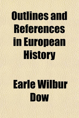 Book cover for Outlines and References in European History Volume 1