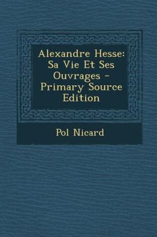 Cover of Alexandre Hesse
