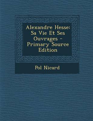 Book cover for Alexandre Hesse