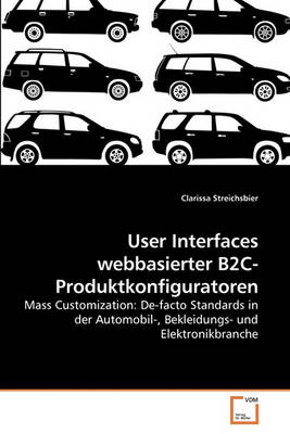 Book cover for User Interfaces webbasierter B2C-Produktkonfiguratoren