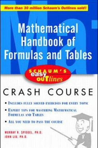 Cover of Schaum's Easy Outline of Mathematical Handbook of Formulas and Tables