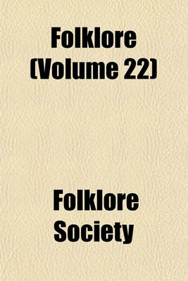 Book cover for Folklore (Volume 22)