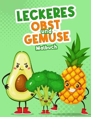 Book cover for Leckeres Obst und Gemüse Malbuch