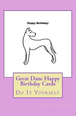 Cover of Great Dane Happy Birthday Cards