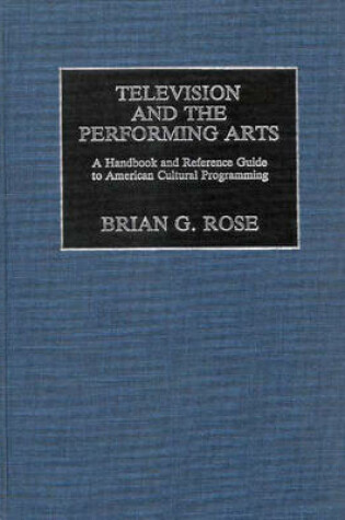 Cover of Television and the Performing Arts