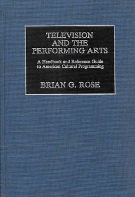 Book cover for Television and the Performing Arts