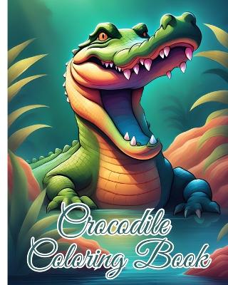 Book cover for Crocodile Coloring Book