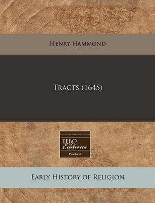 Book cover for Tracts (1645)