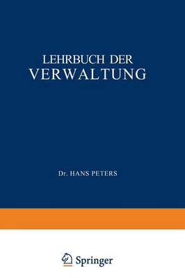 Book cover for Lehrbuch Der Verwaltung