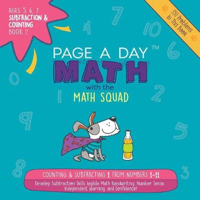 Book cover for Page a Day Math Subtraction & Counting Book 2