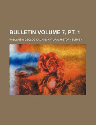 Book cover for Bulletin Volume 7, PT. 1