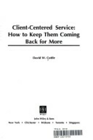 Cover of Client-centred Service