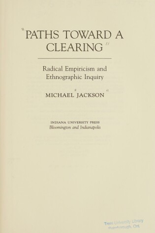 Cover of Paths Toward a Clearing