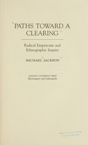 Cover of Paths Toward a Clearing