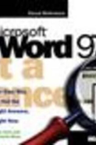 Cover of Microsoft Word 97 at a Glance