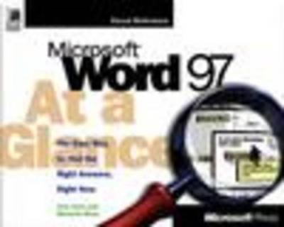 Book cover for Microsoft Word 97 at a Glance