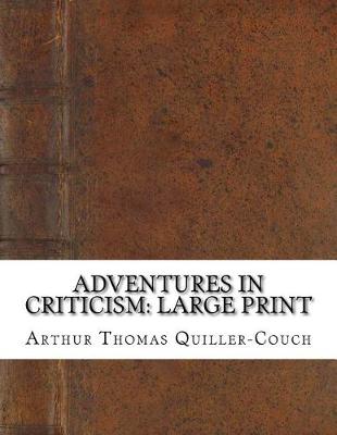 Cover of Adventures in Criticism