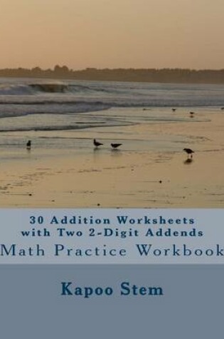 Cover of 30 Addition Worksheets with Two 2-Digit Addends
