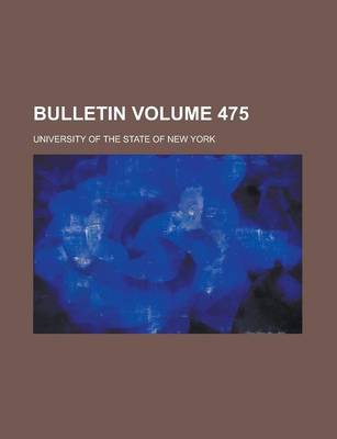 Book cover for Bulletin Volume 475