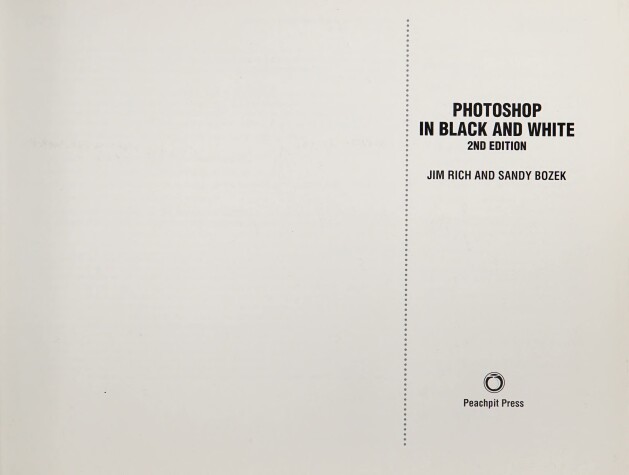 Book cover for Photoshop Black White