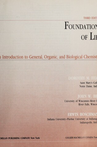 Cover of Foundations of Life