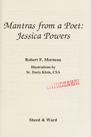 Cover of Mantras from a Poet Jessica Powers