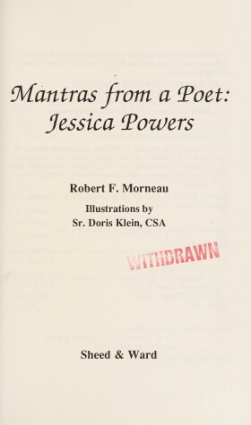 Book cover for Mantras from a Poet Jessica Powers