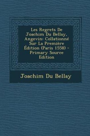 Cover of Les Regrets de Joachim Du Bellay, Angevin