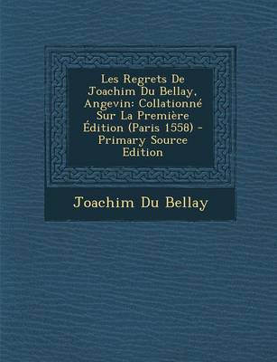 Book cover for Les Regrets de Joachim Du Bellay, Angevin