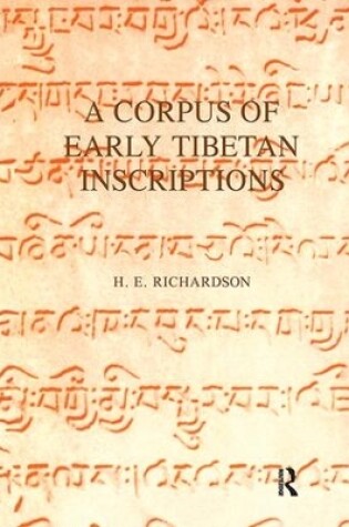 Cover of A Corpus of Early Tibetan Inscriptions