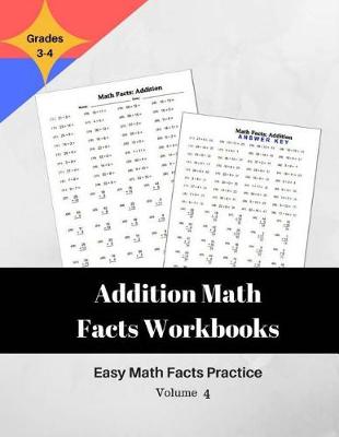 Book cover for Addition Math Facts Workbooks Easy Math Facts Practice