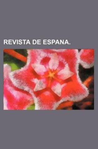 Cover of Revista de Espana.