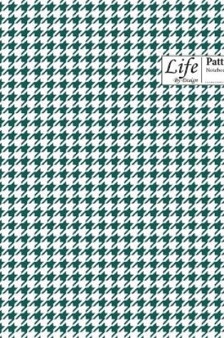 Cover of Checkered II Pattern Composition Notebook Wide Large 100 Sheet Olive Green Cover